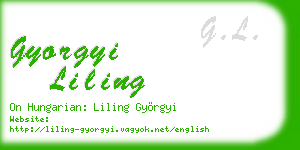 gyorgyi liling business card